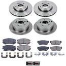 PowerStop OE Stock Replacement Low-Dust Ceramic Brake Pad and Rotor Kit