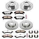 PowerStop Z36 Carbon-Fiber Ceramic Brake Pad with Drilled and Slotted Rotor Kit