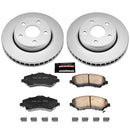 PowerStop Genuine Geomet Coated Rotor and Low-Dust Ceramic Brake Pad Kit
