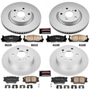 PowerStop Genuine Geomet Coated Rotor and Low-Dust Ceramic Brake Pad Kit