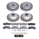 PowerStop Semi-Coated Rotor and Low-Dust Ceramic Brake Pad Kit