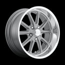 18X7 US Mag U111 Rambler Textured Gray W/ Diamond Cut Lip 5x120.65 ET1 Wheel Rim