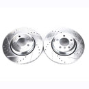 PowerStop Evolution Drilled Slotted Rotors Pair Rear For BMW 745i