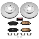 PowerStop Genuine Geomet Coated Rotor and Low-Dust Ceramic Brake Pad Kit