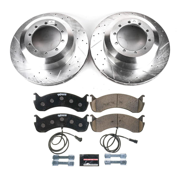 PowerStop Z36 Carbon-Fiber Ceramic Brake Pad with Drilled and Slotted Rotor Kit