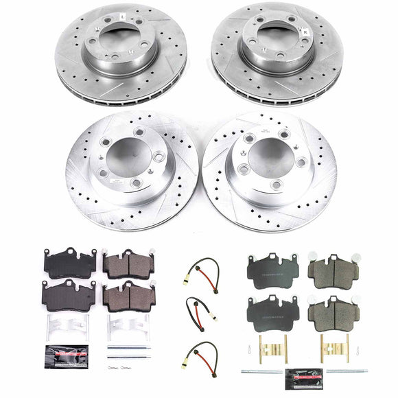 PowerStop Z23 Daily Driver Carbon-Fiber Ceramic Brake Pad and Drilled & Slotted