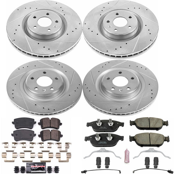 PowerStop Z23 Daily Driver Carbon-Fiber Ceramic Brake Pad and Drilled & Slotted