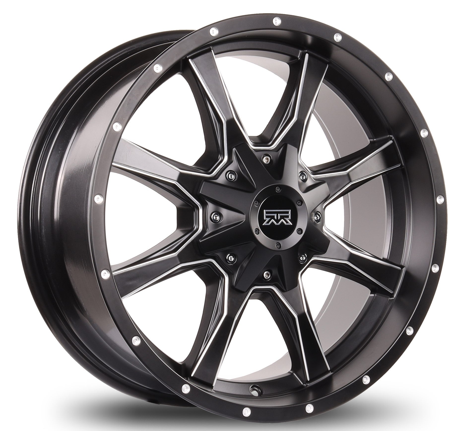 20x9 Mudder Trucker MT513 Breakover Black Milled 8x165.1 8x6.5 ET18 Wheel