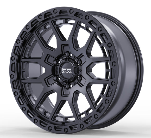 18x9 Mudder Trucker MT678 Resolve Matte Black 6x135 ET12 Wheel Rim