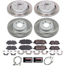 PowerStop Semi-Coated Rotor and Low-Dust Ceramic Brake Pad Kit