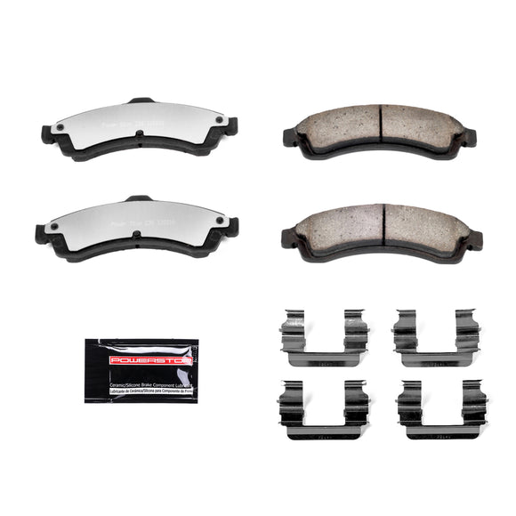PowerStop Z36 Truck And Tow Carbon-Fiber Ceramic Brake Pads With Hardware
