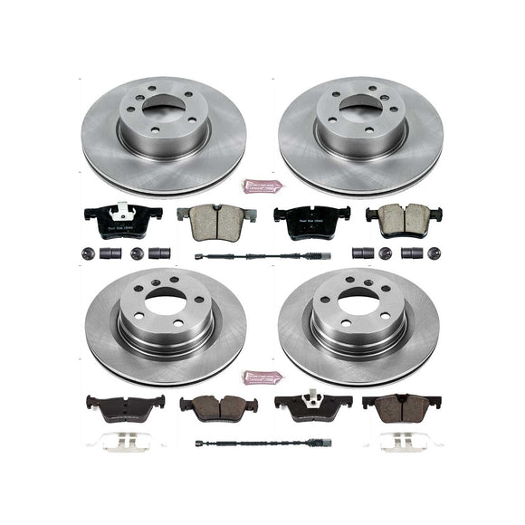PowerStop OE Stock Replacement Low-Dust Ceramic Brake Pad and Rotor Kit