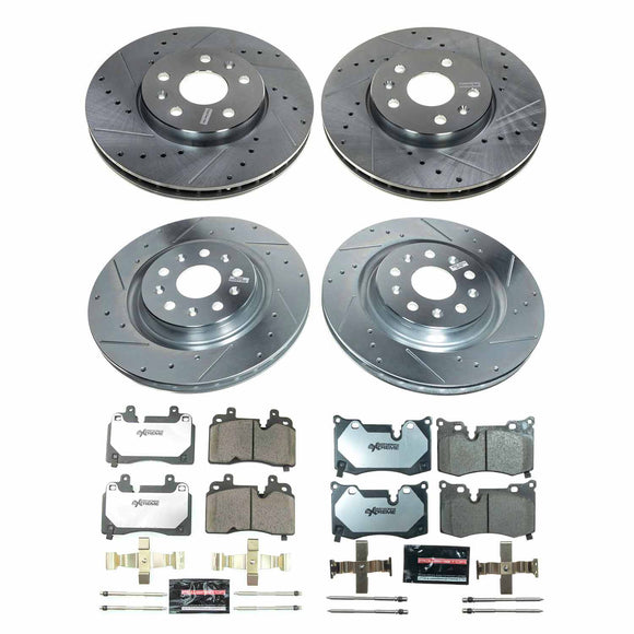 PowerStop Z26 Street Performance Ceramic Brake Pad and Drilled & Slotted Rotor K