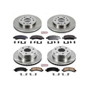 PowerStop OE Stock Replacement Low-Dust Ceramic Brake Pad and Rotor Kit