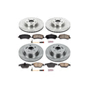 PowerStop OE Stock Replacement Low-Dust Ceramic Brake Pad and Rotor Kit