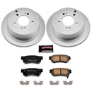 PowerStop Genuine Geomet Coated Rotor and Low-Dust Ceramic Brake Pad Kit