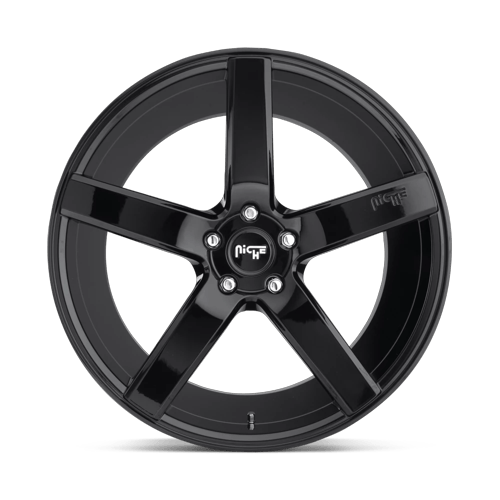 8.5x20 Niche Wheels M188 Milan Gloss Black Wheel 5x120 ET35 CB72.56