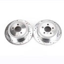 PowerStop Evolution Drilled Slotted Rotors Pair Rear For Dodge Nitro