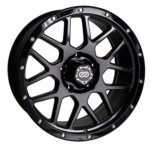 18X9 ENKEI MATRIX BLACK GLOSS WHEEL/RIM  ET10 526-890-8410BK 6X139.7