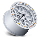 18x9 KMC KM549 GRS Gloss Silver With Machined Face 8x165.1 ET18 CB125.1 Wheel