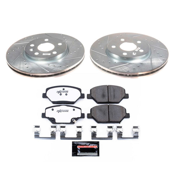 PowerStop Z26 Street Performance Ceramic Brake Pad and Drilled & Slotted Rotor K