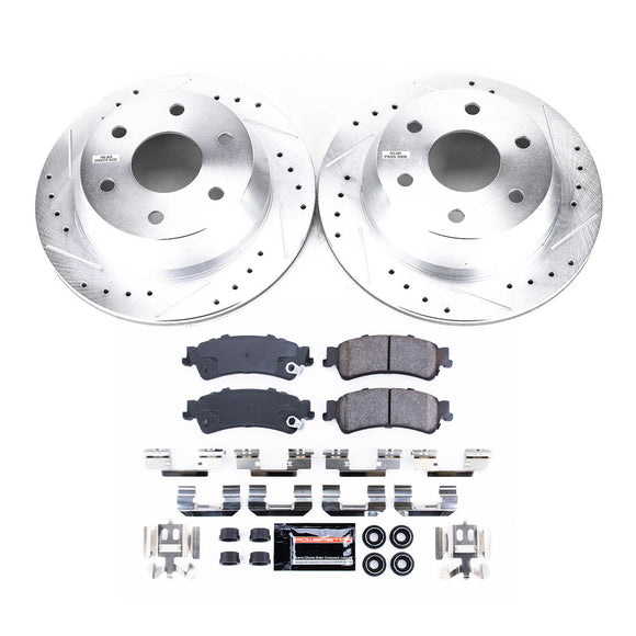 PowerStop Z23 Daily Driver Carbon-Fiber Ceramic Brake Pad and Drilled & Slotted