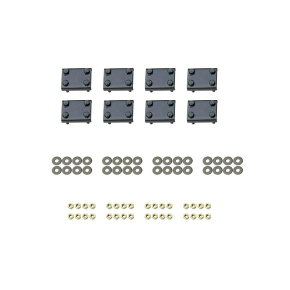 Westin Premier Oval Nerf Step Bar Mount Kit Powder Coated Black Steel 22-1055