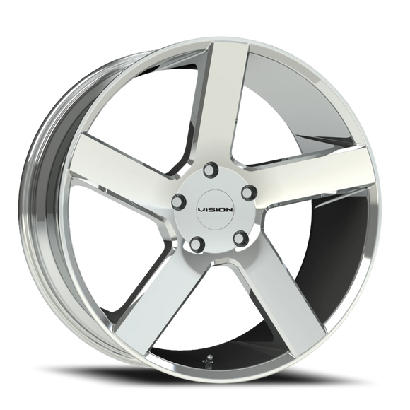 20x9 Vision 472 Switchback Chrome Wheel 5x120 ET30 CB74.1