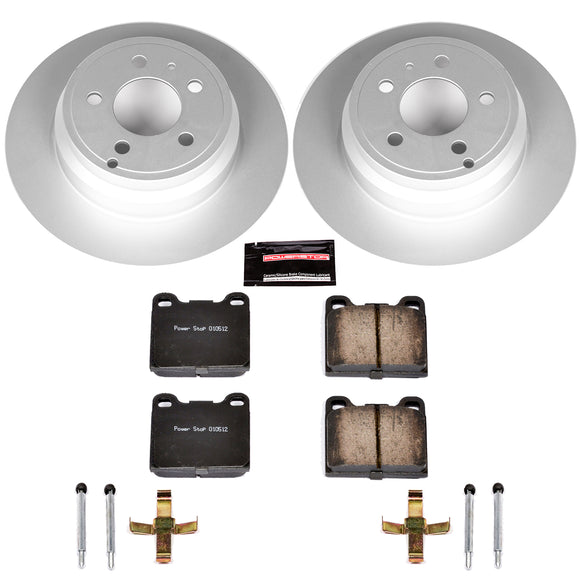 PowerStop Genuine Geomet Coated Rotor and Carbon-Fiber Ceramic Brake Pad Kit