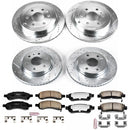 PowerStop Z36 Carbon-Fiber Ceramic Brake Pad with Drilled and Slotted Rotor Kit