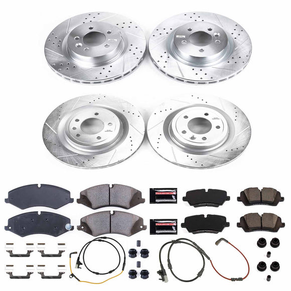 PowerStop Z23 Daily Driver Carbon-Fiber Ceramic Brake Pad and Drilled & Slotted