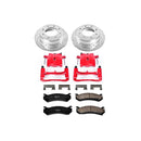 PowerStop Z23 Daily Driver Carbon-Fiber Ceramic Pads Drilled & Slotted Rotor & C