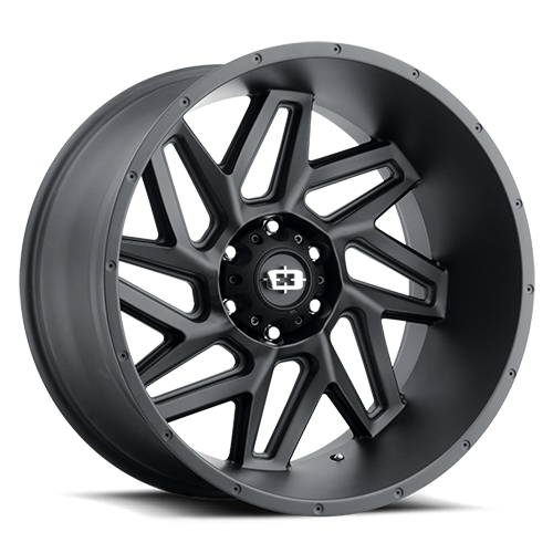 20x12 Vision 361 Spyder Satin Black Wheel 8x170 ET-51 CB125.2