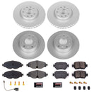 PowerStop Genuine Geomet Coated Rotor and Carbon-Fiber Ceramic Brake Pad Kit