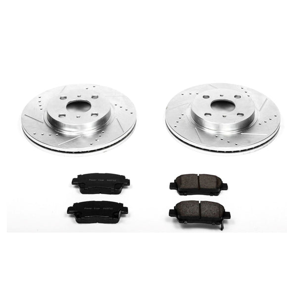 PowerStop Z23 Daily Driver Carbon-Fiber Ceramic Brake Pad and Drilled & Slotted
