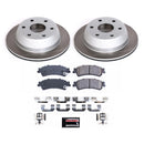 PowerStop Semi-Coated Rotor and Low-Dust Ceramic Brake Pad Kit