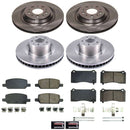 OE Stock Replacement Low-Dust Ceramic Brake Pad and Rotor Kit