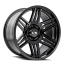 17x9 Ion 147 Gloss Black 5x127 ET0 CB78.1 Wheel Rim