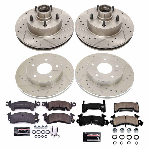 PowerStop Z23 Daily Driver Carbon-Fiber Ceramic Brake Pad and Drilled & Slotted