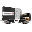 PowerStop Genuine Geomet Coated Rotor and Low-Dust Ceramic Brake Pad Kit