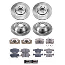 PowerStop OE Stock Replacement Low-Dust Ceramic Brake Pad, Rotor and Caliper Kit