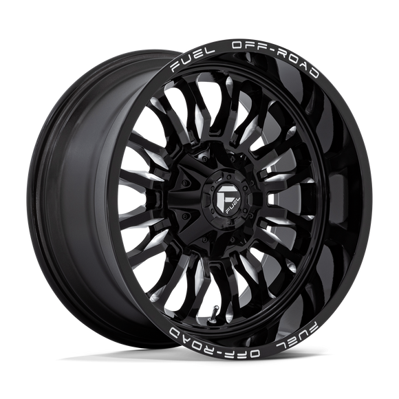 20x10 Fuel Off-Road D795 Arc Gloss Black Milled 6x135 ET-18 CB106.1 Wheel Rim
