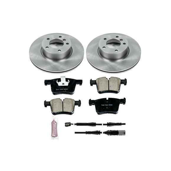 PowerStop OE Stock Replacement Low-Dust Ceramic Brake Pad and Rotor Kit