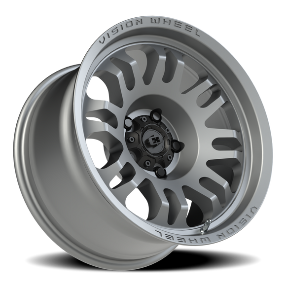 17x9.5 Vision 409 Inferno Satin Grey 5x5 (5x127) ET-18 wheel/rim