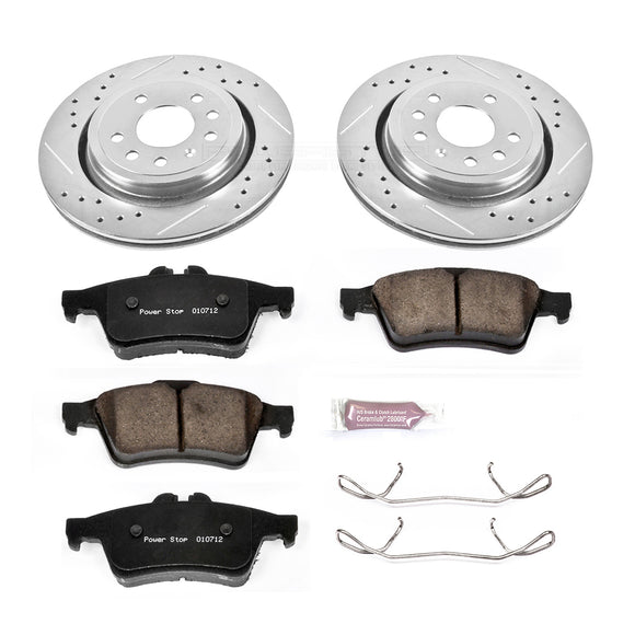PowerStop Z23 Daily Driver Carbon-Fiber Ceramic Brake Pad and Drilled & Slotted