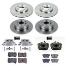 PowerStop OE Stock Replacement Low-Dust Ceramic Brake Pad, Rotor and Caliper Kit