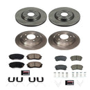 PowerStop OE Stock Replacement Low-Dust Ceramic Brake Pad and Rotor Kit