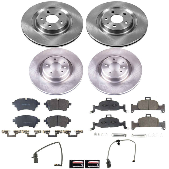 OE Stock Replacement Low-Dust Ceramic Brake Pad and Rotor Kit
