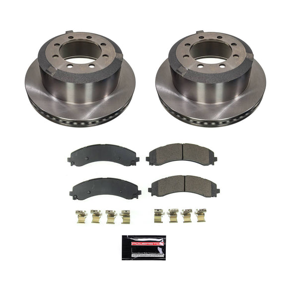 PowerStop OE Stock Replacement Low-Dust Ceramic Brake Pad and Rotor Kit