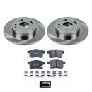 PowerStop OE Stock Replacement Low-Dust Ceramic Brake Pad and Rotor Kit